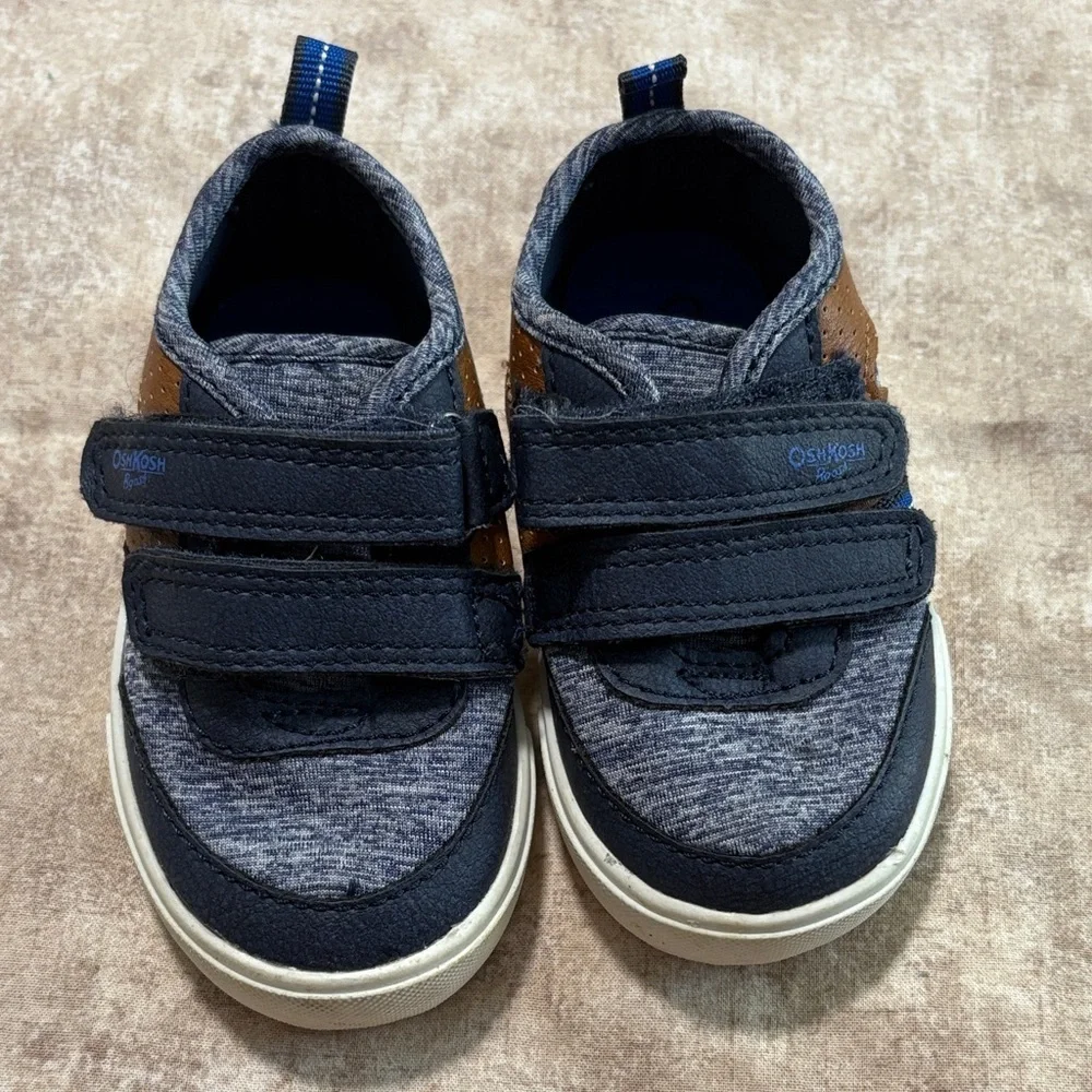 OshKosh B'gosh Blue and Brown Kids Sneakers